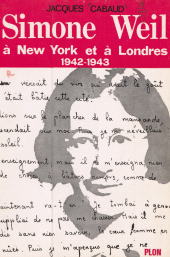 E-book, Simone Weil à New York et à Londres : Les quinze derniers mois (1942-1943), Plon (réédition numérique FeniXX)