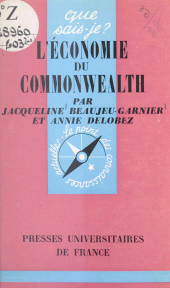 eBook, L'économie du Commonwealth, Presses universitaires de France (réédition numérique FeniXX)