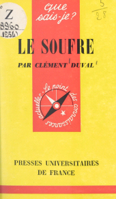 E-book, Le soufre, Presses universitaires de France (réédition numérique FeniXX)