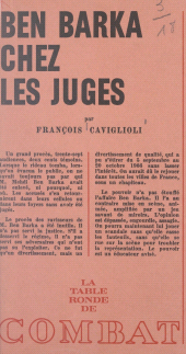 E-book, Ben Barka chez les juges, La Table Ronde (réédition numérique FeniXX)