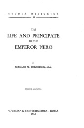 eBook, The Life and Principate of the Emperor Nero, "L'Erma" di Bretschneider