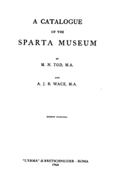 E-book, A Catalogue of the Sparta Museum, "L'Erma" di Bretschneider