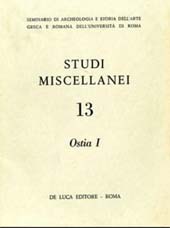 Fascículo, Studi miscellanei : 13, 1967/1968, "L'Erma" di Bretschneider