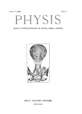 Fascicule, Physis : rivista internazionale di storia della scienza : X, 2, 1968, L.S. Olschki