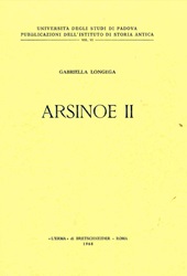 eBook, Arsinoe II, Longega, Gabriella, "L'Erma" di Bretschneider