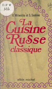 eBook, La cuisine russe classique, Albin Michel (réédition numérique FeniXX)