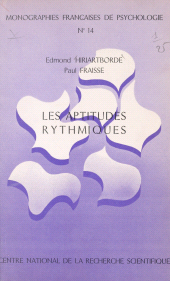 E-book, Les aptitudes rythmiques, CNRS Éditions (réédition numérique FeniXX)