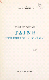 eBook, Poésie et système : Taine interprète de La Fontaine, Armand Colin (réédition numérique FeniXX)