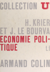 eBook, Économie politique (1), Armand Colin (réédition numérique FeniXX)