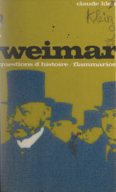 E-book, Weimar, Flammarion (réédition numérique FeniXX)