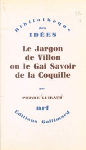eBook, Le jargon de Villon : Ou Le gai savoir de la Coquille, Gallimard (réédition numérique FeniXX)