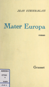 E-book, Mater Europa, Grasset (réédition numérique FeniXX)