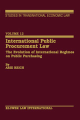 E-book, International Public Procurement Law, Wolters Kluwer