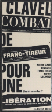 E-book, Combat de franc-tireur pour une libération, Pauvert (réédition numérique FeniXX)