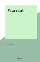 E-book, Warrant, Pauvert (réédition numérique FeniXX)