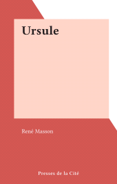 E-book, Ursule, Presses de la Cité (réédition numérique FeniXX)