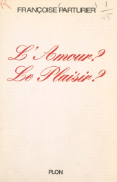 eBook, L'amour ? Le plaisir ?, Plon (réédition numérique FeniXX)