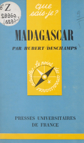 eBook, Madagascar, Presses universitaires de France (réédition numérique FeniXX)