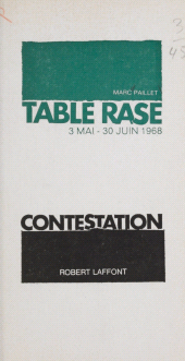 E-book, Table rase : 3 mai-30 juin 1968, Robert Laffont (réédition numérique FeniXX)