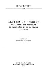 E-book, Lettres de Henri IV concernant les relations du Saint-Siège et de la France, 1595-1609, Biblioteca apostolica vaticana