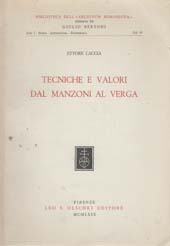 eBook, Tecniche e valori dal Manzoni al Verga, Caccia, Ettore, L.S. Olschki