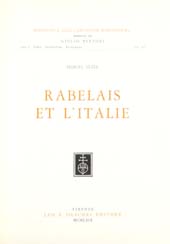E-book, Rabelais et l'Italie, L.S. Olschki