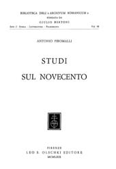 E-book, Studi sul Novecento, L.S. Olschki