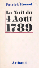 E-book, La nuit du 4 août 1789, Arthaud (réédition numérique FeniXX)