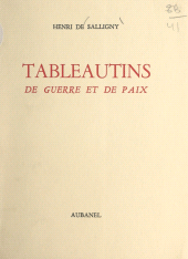 E-book, Tableautins de guerre et de paix, Aubanel (réédition numérique FeniXX)