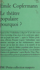 eBook, Le théâtre populaire pourquoi ?, La Découverte (réédition numérique FeniXX)