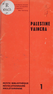 E-book, Palestine vaincra, La Découverte (réédition numérique FeniXX)