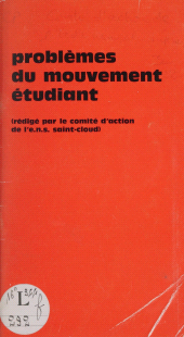 E-book, Problèmes du mouvement étudiant, La Découverte (réédition numérique FeniXX)