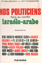 eBook, Nos politiciens face au conflit israélo-arabe, Fayard (réédition numérique FeniXX)