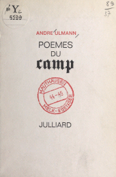 E-book, Poèmes du camp, Julliard (réédition numérique FeniXX)