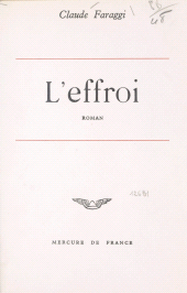 E-book, L'effroi, Mercure de France (réédition numérique FeniXX)
