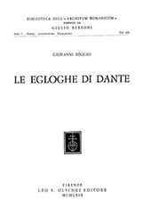 E-book, Le egloghe di Dante, L.S. Olschki