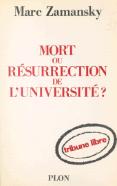 eBook, Mort ou résurrection de l'université ?, Plon (réédition numérique FeniXX)