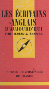 E-book, Les écrivains anglais d'aujourd'hui, Presses universitaires de France (réédition numérique FeniXX)