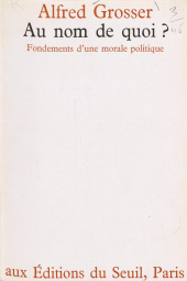 E-book, Au nom de quoi ? : Fondements d'une morale politique, Seuil (réédition numérique FeniXX)