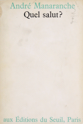 E-book, Quel salut ?, Seuil (réédition numérique FeniXX)