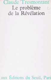 E-book, Le problème de la révélation, Seuil (réédition numérique FeniXX)