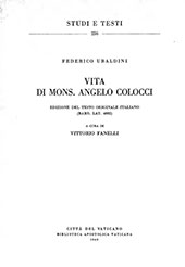 eBook, Vita di mons. Angelo Colocci : edizione del testo originale italiano (Barb. lat. 4882), Biblioteca apostolica vaticana
