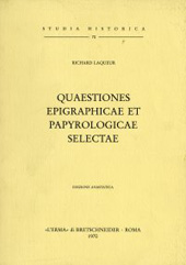 E-book, Quaestiones epigraphicae et papyrologicae selectae, "L'Erma" di Bretschneider