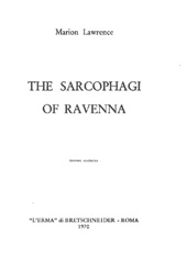 eBook, The Sarcophagi of Ravenna, "L'Erma" di Bretschneider