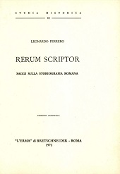 E-book, Rerum scriptor : saggi sulla storiografia romana, Ferrero, Leonardo, "L'Erma" di Bretschneider