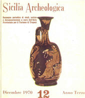 Fascículo, Sicilia archeologica : III, 12, 1970, "L'Erma" di Bretschneider
