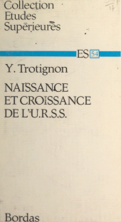 E-book, Naissance et croissance de l'U.R.S.S., Bordas (réédition numérique FeniXX)