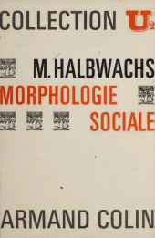 E-book, Morphologie sociale, Armand Colin (réédition numérique FeniXX)