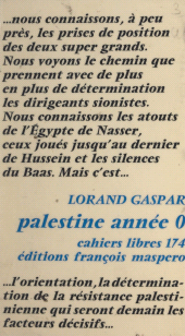eBook, Palestine, année 0 : un dialogue israélo-arabe, La Découverte (réédition numérique FeniXX)
