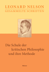 E-book, Die Schule der kritischen Philosophie und ihre Methode, Felix Meiner Verlag